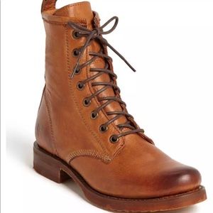 Frye Veronica Laceup Combat Boots 6 NWT and BOX!